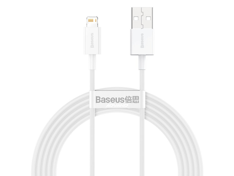 BASEUS USB-kábel a Lightning Superior sorozathoz, 2,4A, 2m, fehér